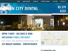 Tablet Screenshot of gardencitydental.co.nz